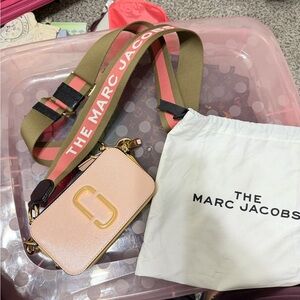Marc Jacobs Peach and Gold Crossbody Bag